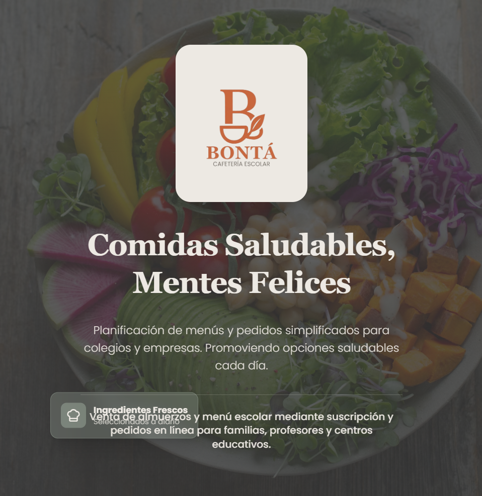 Bontá - online school cafeteria orders